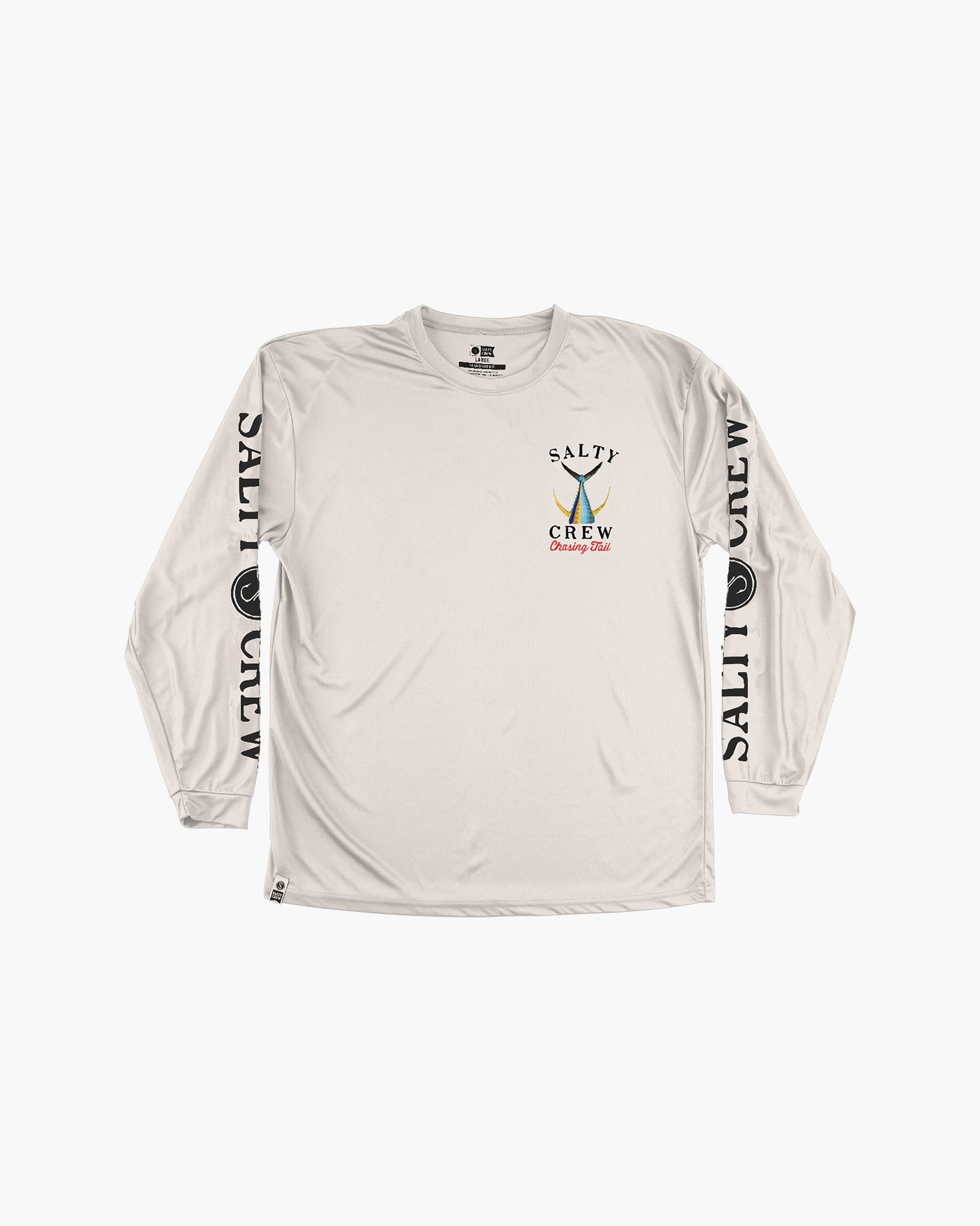Tailed Long Sleeve Sunshirt - White - Salty Crew Australia