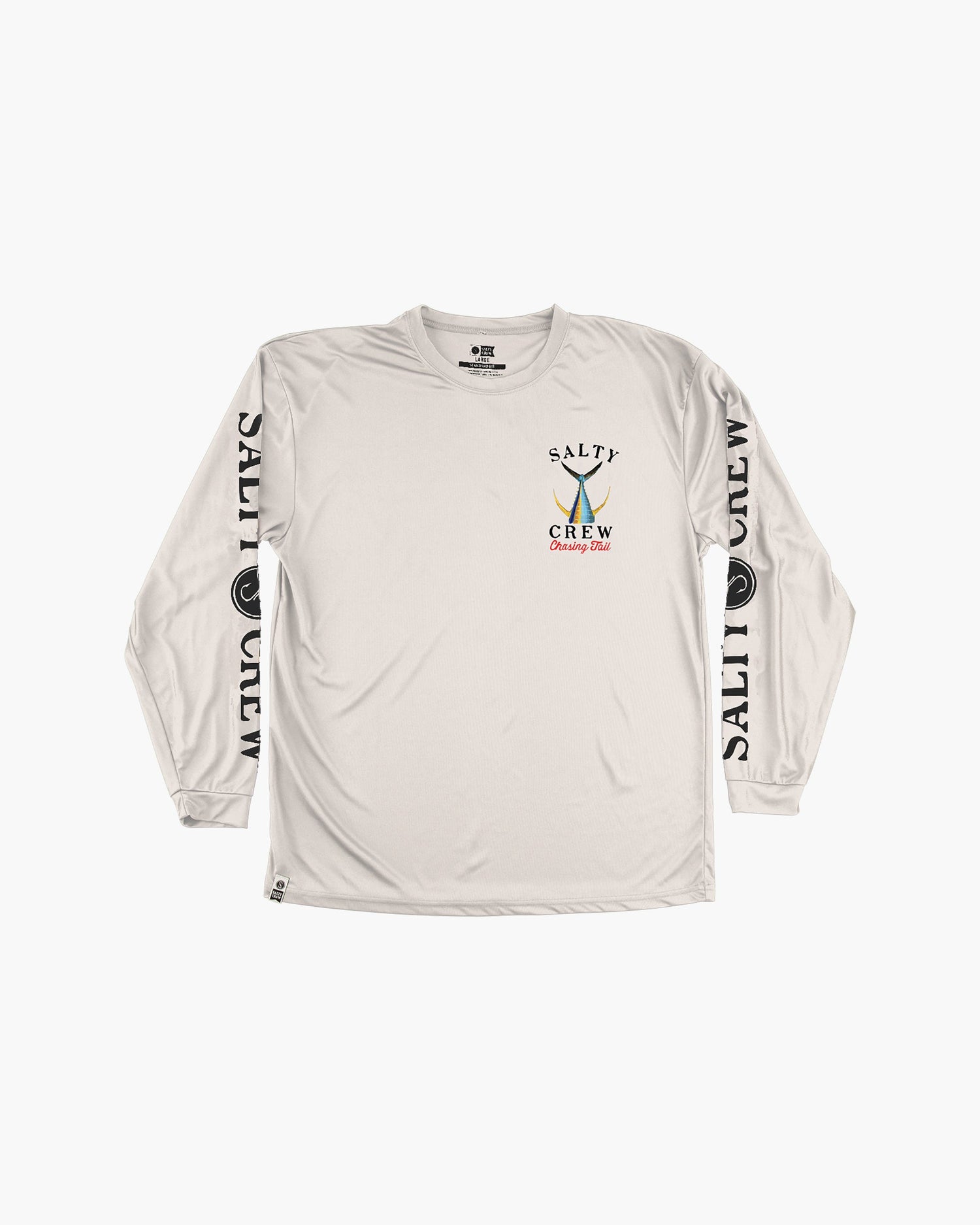 Tailed Long Sleeve Sunshirt - White - Salty Crew Australia