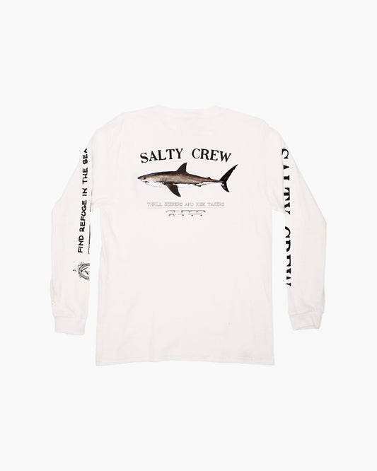 Bruce Boys L/S Tee - White
