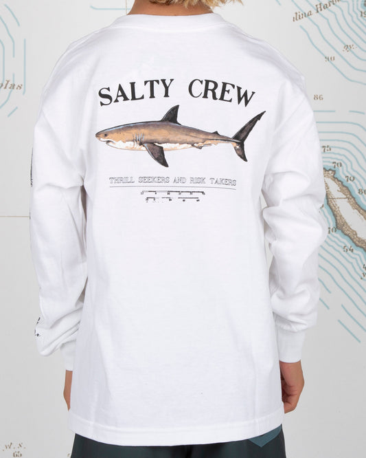 Bruce Boys L/S Tee - White