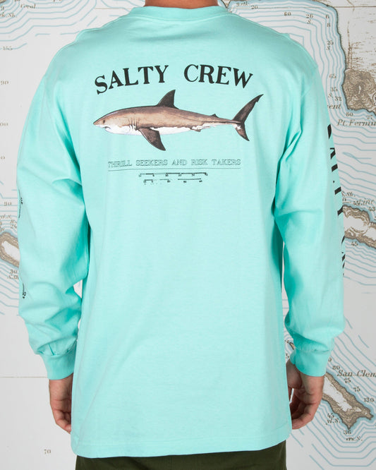 Bruce L/S Tee - Sea Foam
