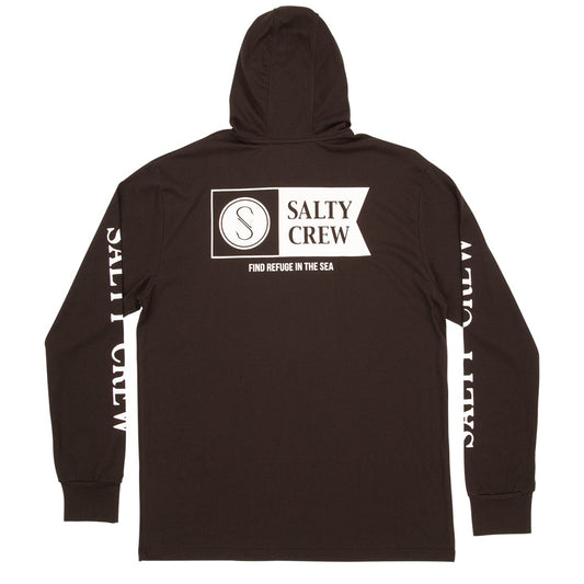 Alpha Hood Tech Tee - Black - Salty Crew Australia