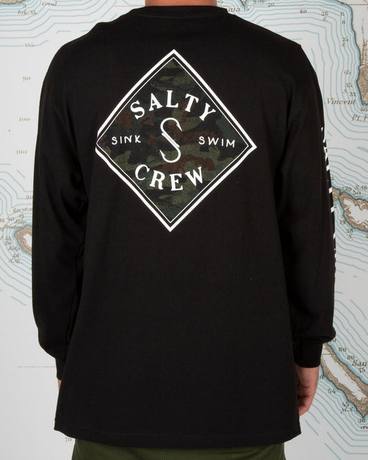 Tippet Decoy Standard L/S Tee - Black - Salty Crew Australia
