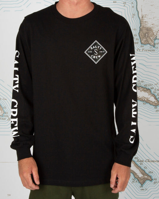 Tippet Decoy Standard L/S Tee - Black - Salty Crew Australia