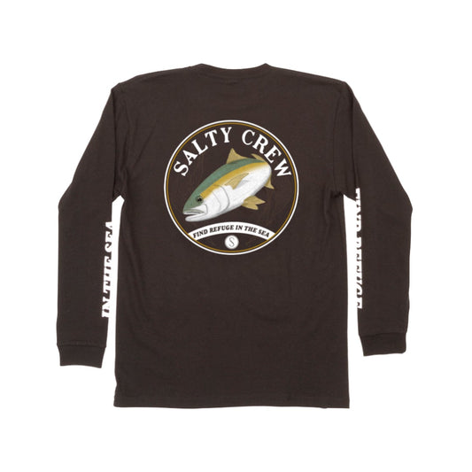 Homeguard L/S Boys Tee - Black - Salty Crew Australia