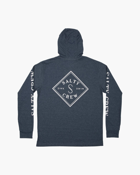 TIPPET POCKET HOOD TECH TEE - Navy