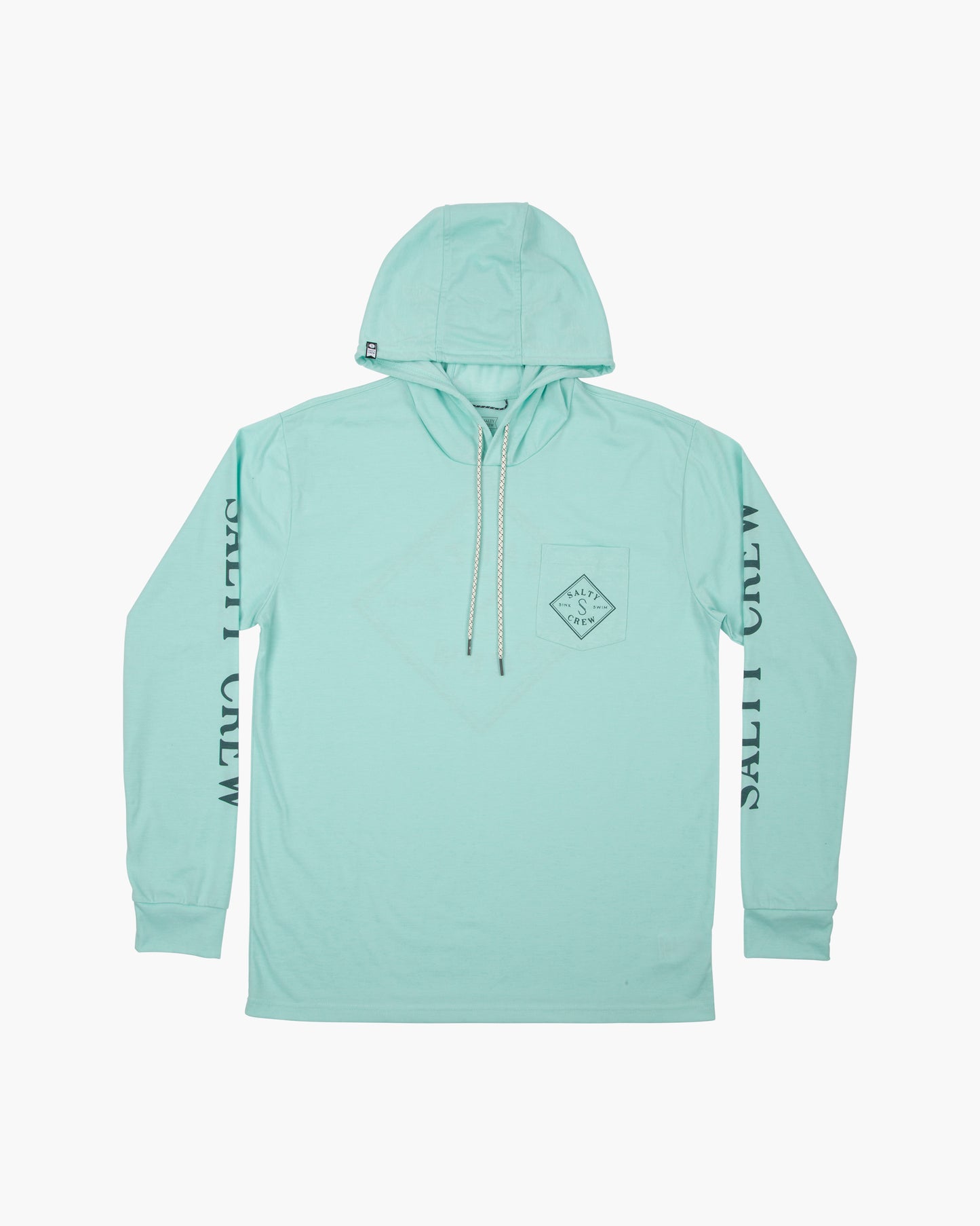 TIPPET POCKET HOOD TECH TEE - Sea Foam