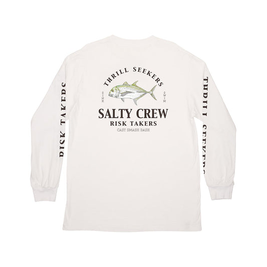GT L/S TEE - White - Salty Crew Australia