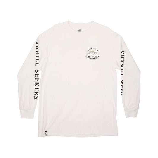 GT L/S TEE - White - Salty Crew Australia