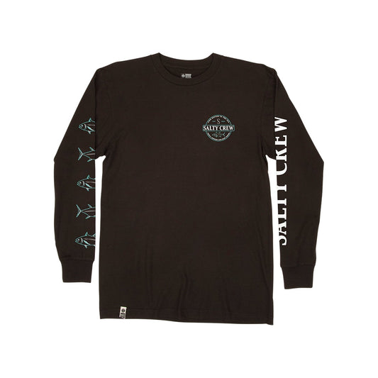 DEEP SEA PREMIUM L/S TEE - BLACK - Salty Crew Australia