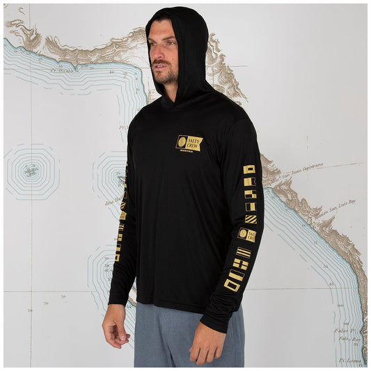 ALPHA POLY TECH HOOD - BLACK - Salty Crew Australia