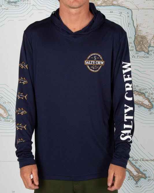Deep Sea Tech Hood - NAVY - Salty Crew Australia