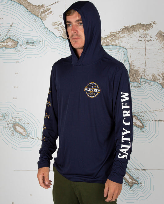 Deep Sea Tech Hood - NAVY - Salty Crew Australia