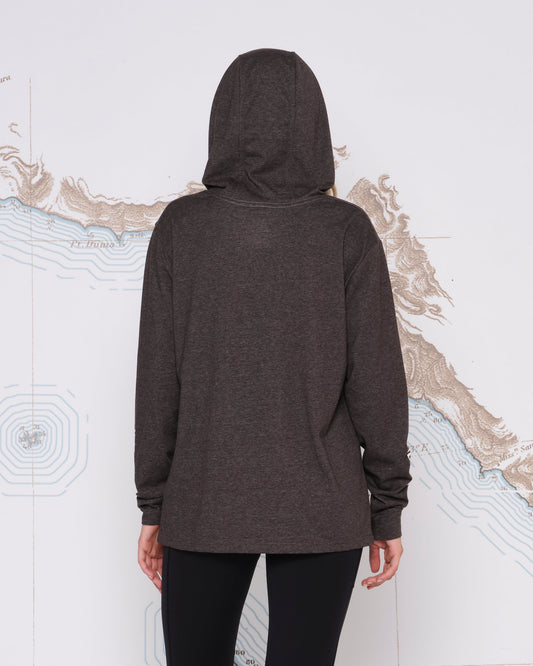 SCRIPTED MID WEIGHT HOODY - Charcoal - Salty Crew Australia