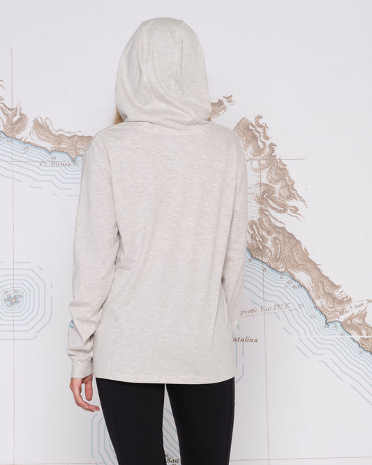 SCRIPTED MID WEIGHT HOODY - Vintage White - Salty Crew Australia