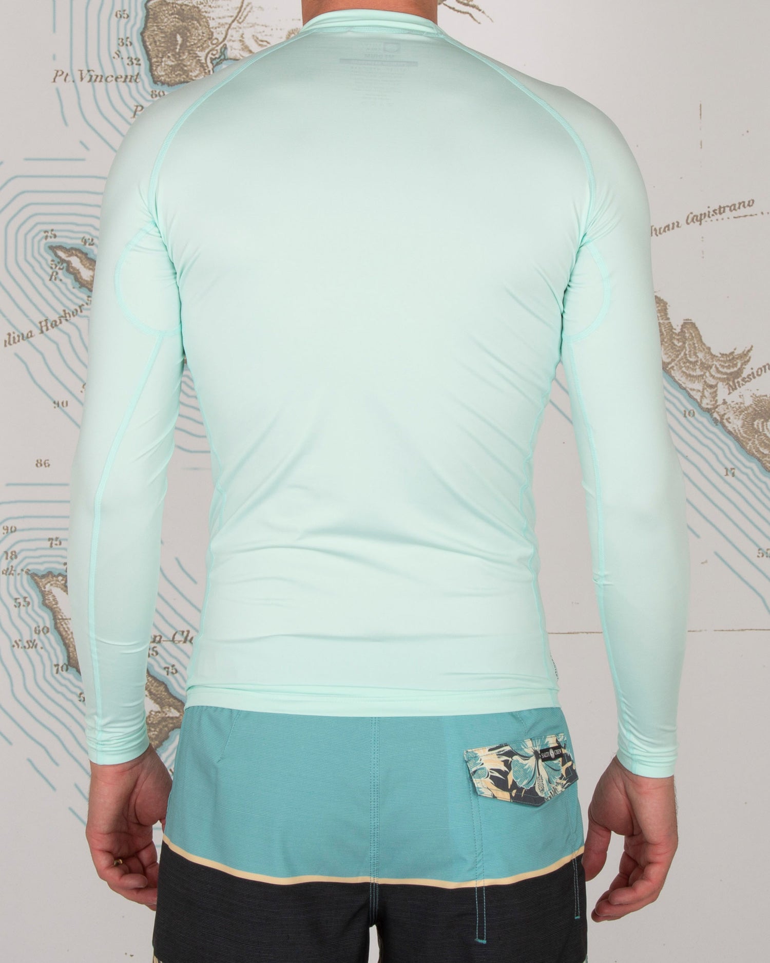 SHELTER L/S RASHGUARD - Sea Foam