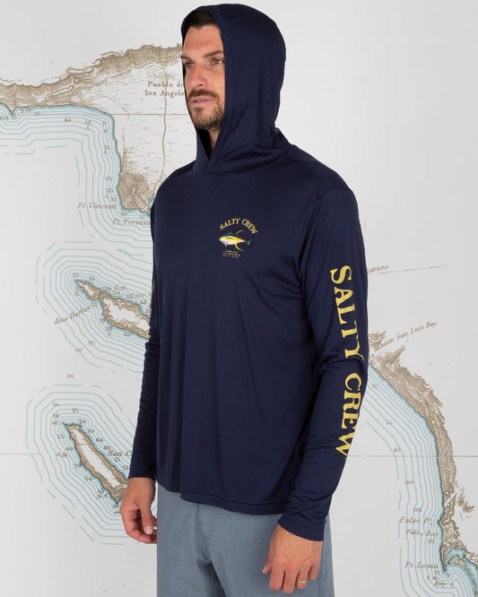 AHI MOUNT HOOD SUNSHIRT - Navy - Salty Crew Australia