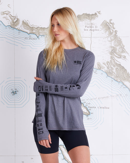 THRILL SEEKERS CREW SUNSHIRT - Charcoal