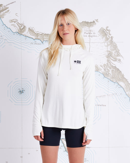 THRILL SEEKERS HOODED SUNSHIRT - Bone