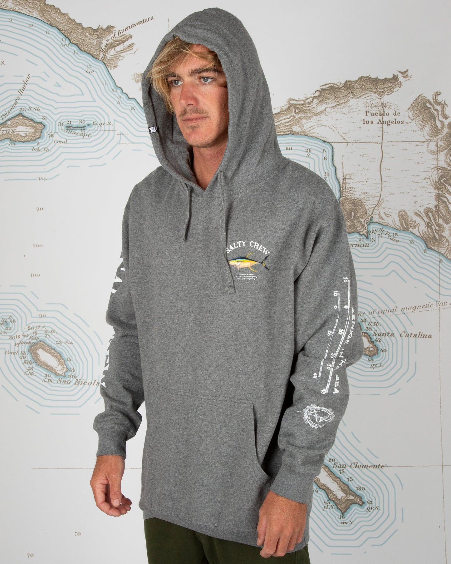 AHI MOUNT FLEECE - Gunmetal Heather
