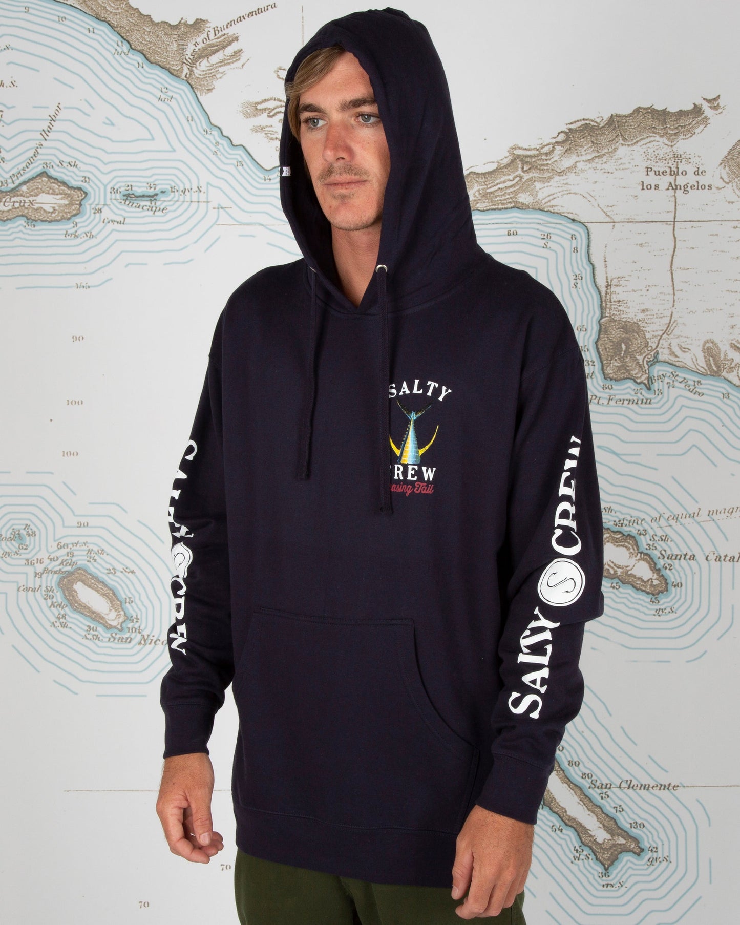 Tailed Hood Fleece - Navy