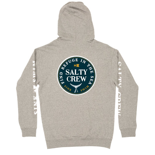 Fathom Hood Fleece - Gunmetal Heather - Salty Crew Australia