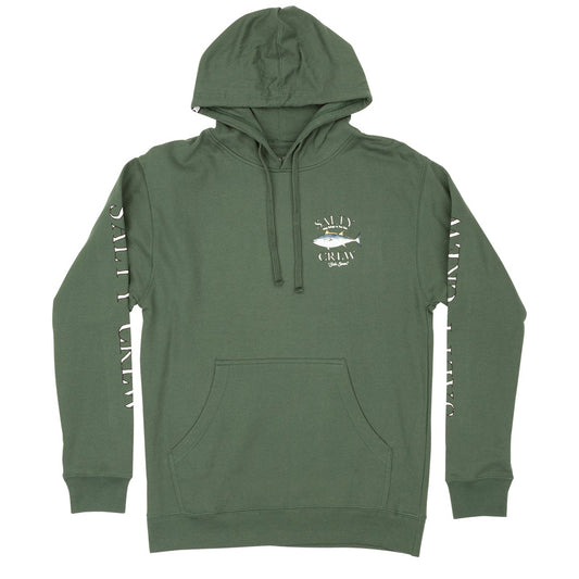 Big Blue Hood Fleece - Alpine Green