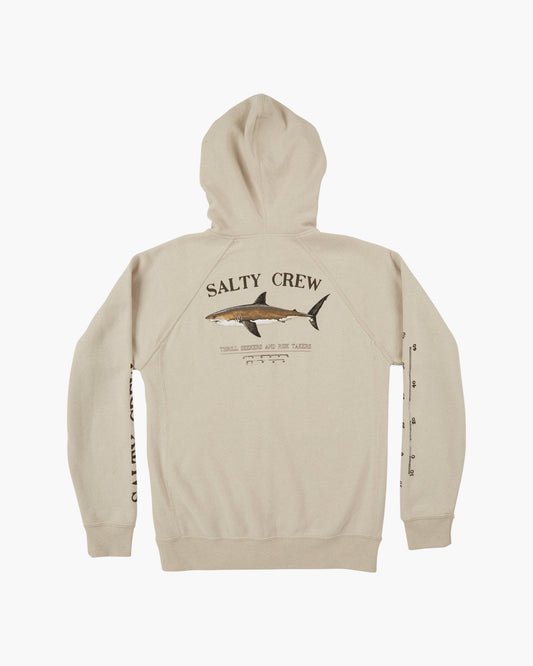 BRUCE ZIP HOODY - Stone Heather