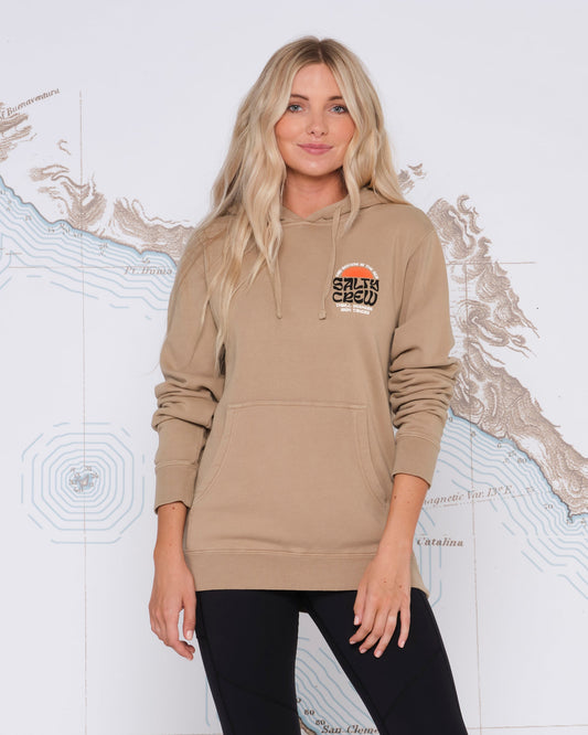 SUNRISE BOYFRIEND HOODY - Sandstone - Salty Crew Australia