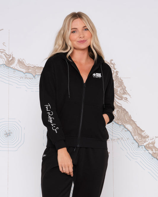 Alpha Zip Hoody - Black
