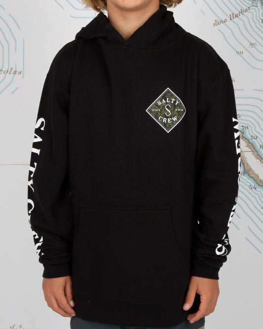 TIPPET TIDE BOYS FLEECE - Black - Salty Crew Australia