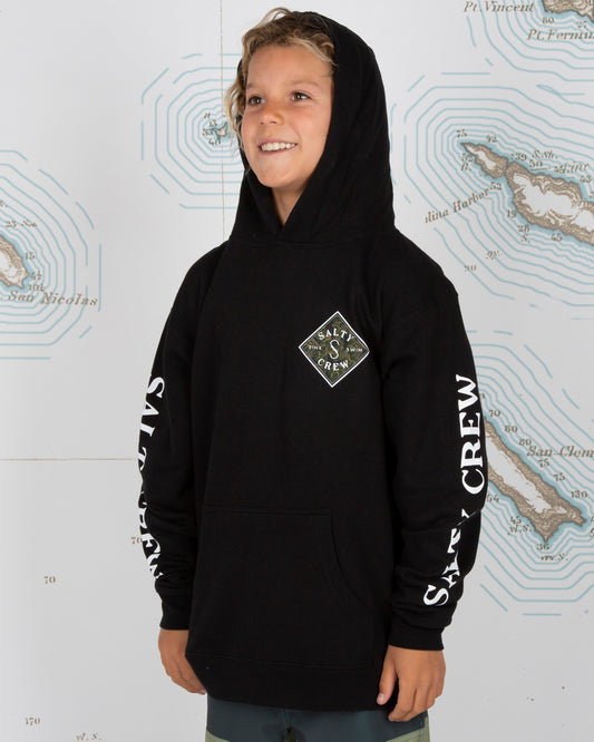 TIPPET TIDE BOYS FLEECE - Black - Salty Crew Australia