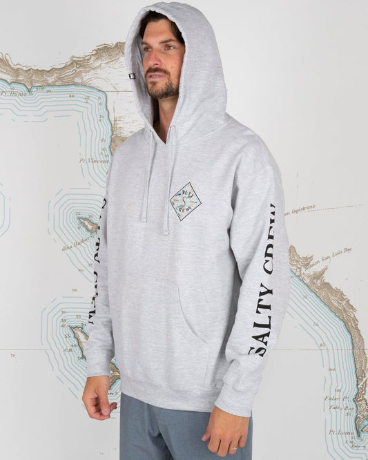 TIPPET TIDE FLEECE - Athletic Heather - Salty Crew Australia