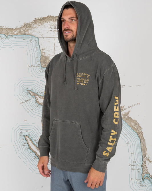 REFUGE OVERDYE FLEECE - Black