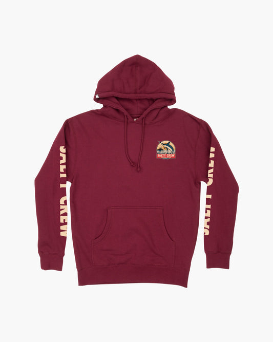 DEEP DROP FLEECE - Burgundy