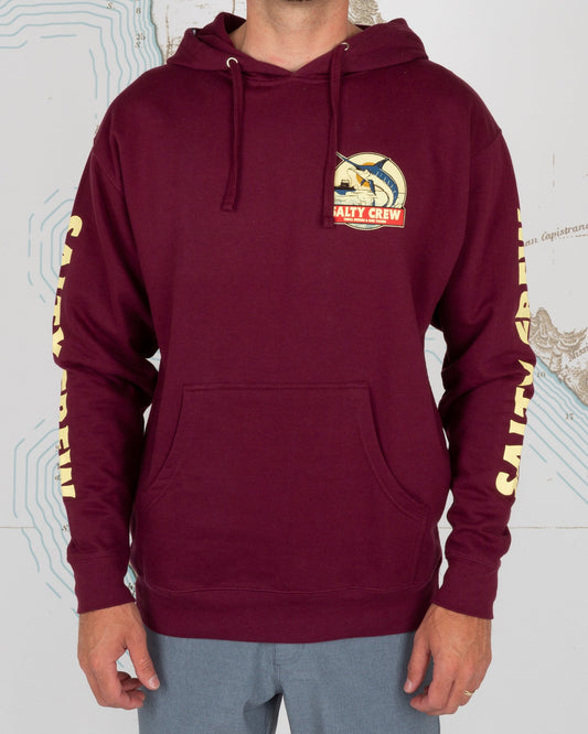 DEEP DROP FLEECE - Burgundy