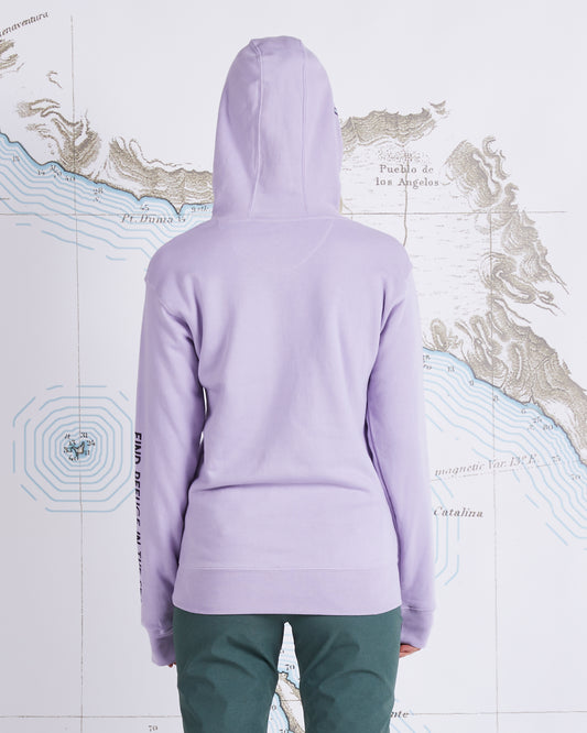 FLIP FLOP BOYFRIEND HOODY - Lavender Fog - Salty Crew Australia