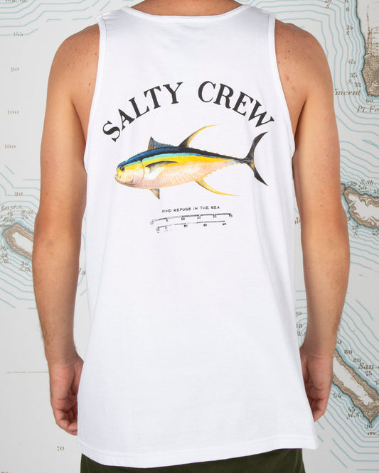 Ahi Mount Tank - White - Salty Crew Australia