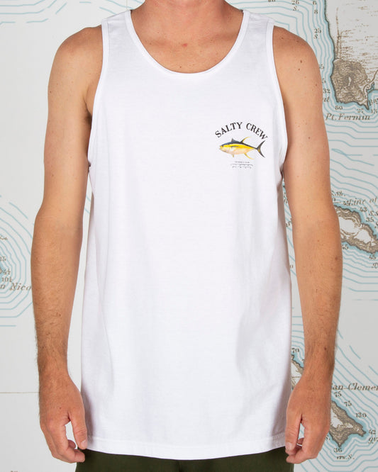 Ahi Mount Tank - White - Salty Crew Australia