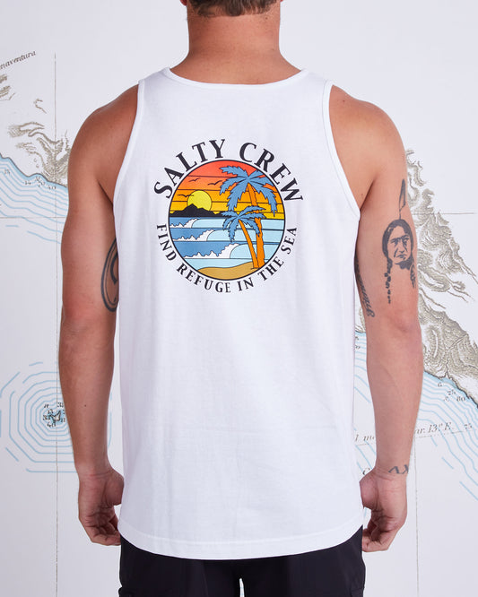 PARADISE TANK - White - Salty Crew Australia