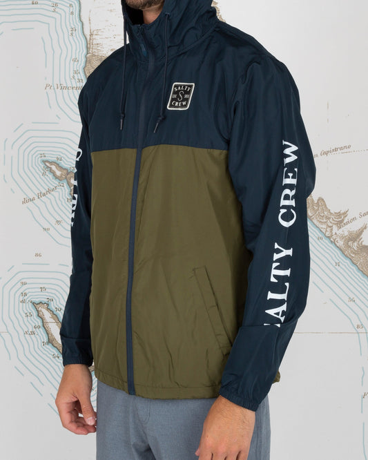 S-Hook Windbreaker - Army/Navy - Salty Crew Australia