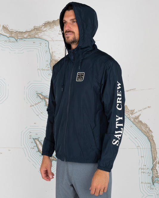 S-Hook Windbreaker - Navy - Salty Crew Australia