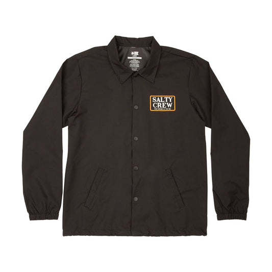 DECKHAND COACHES JACKET - Black - Salty Crew Australia