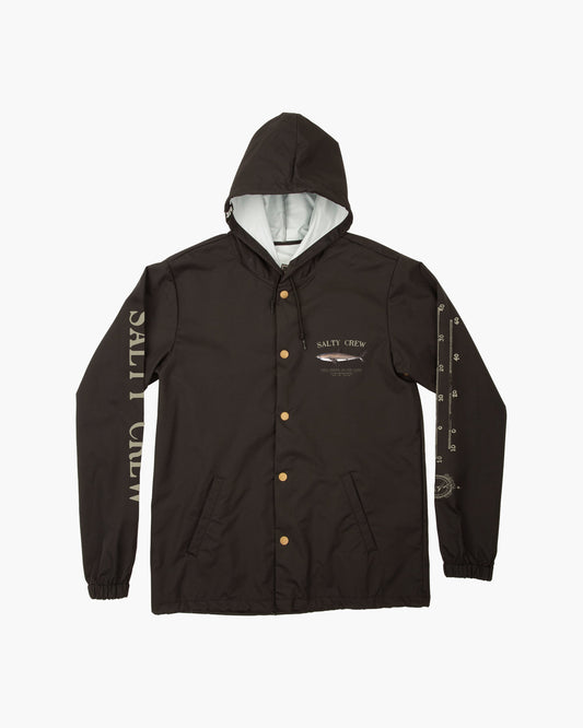 Bruce Snap Jacket - Black - Salty Crew Australia