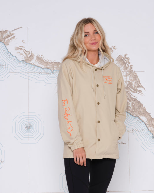 STEALTH SNAP JACKET - Khaki - Salty Crew Australia