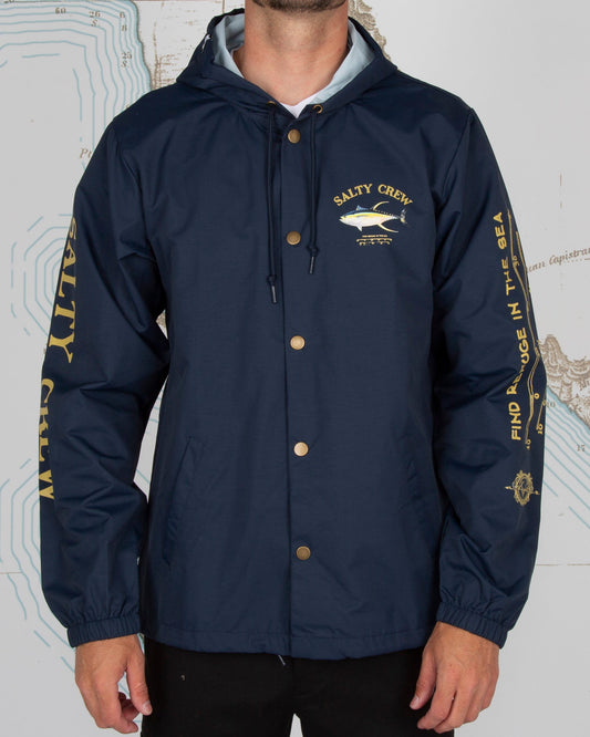 Ahi Mount Snap Jacket - Navy