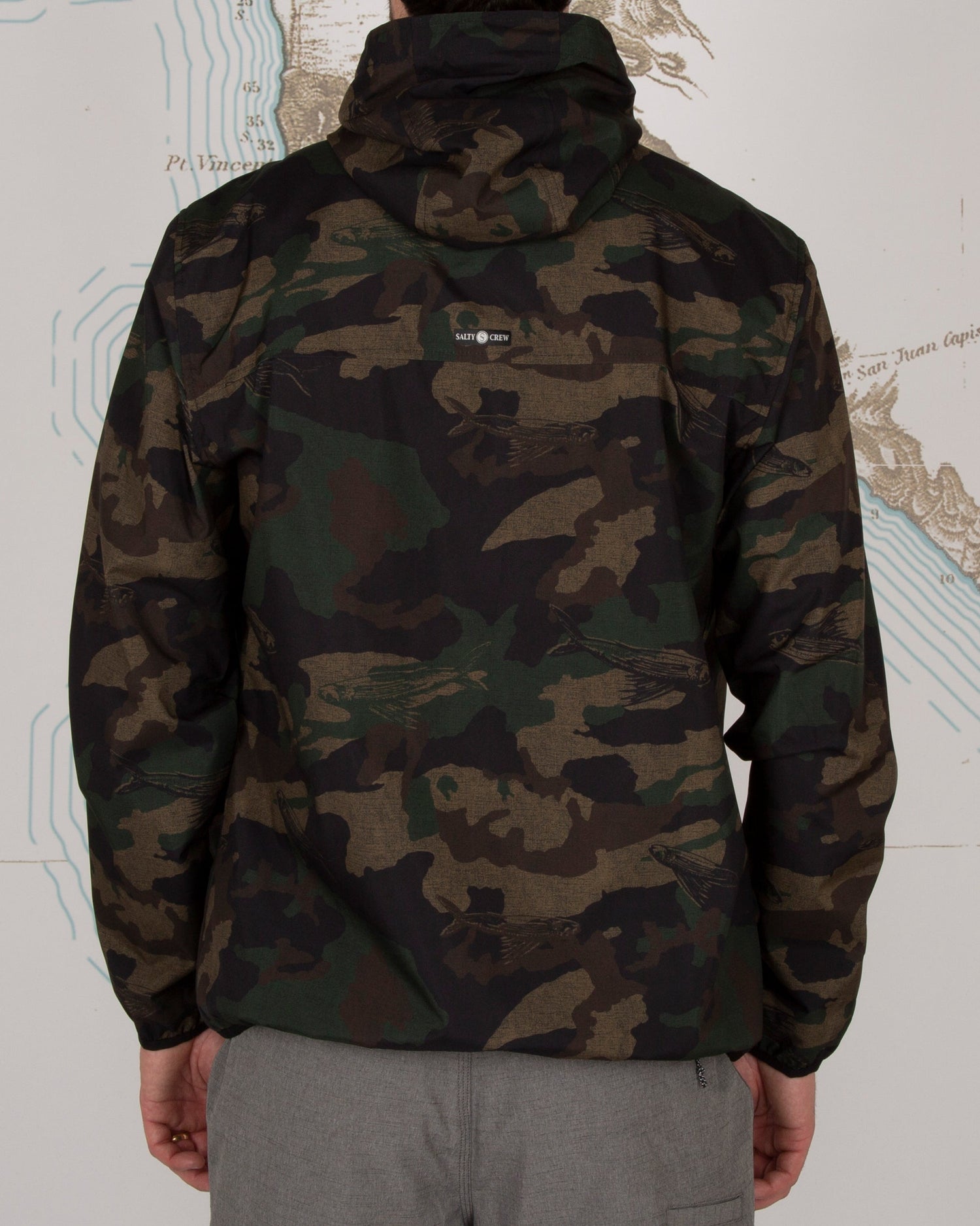Salty crew camo jacket hotsell
