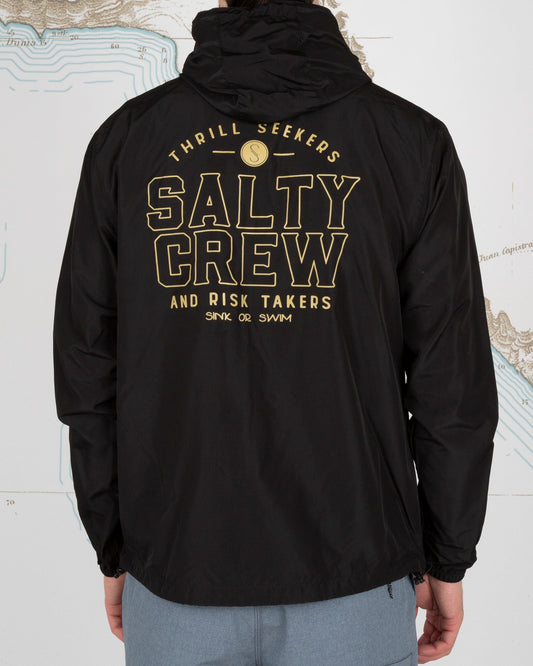 SPINNER WINDBREAKER JACKET - Black - Salty Crew Australia