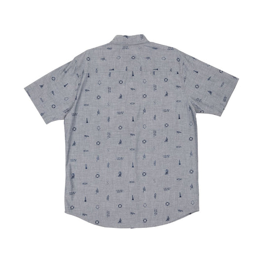 Bowline S/S Woven - Navy - Salty Crew Australia