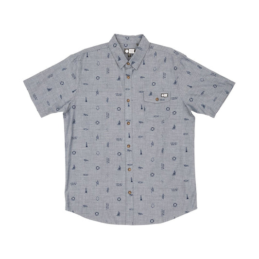 Bowline S/S Woven - Navy - Salty Crew Australia